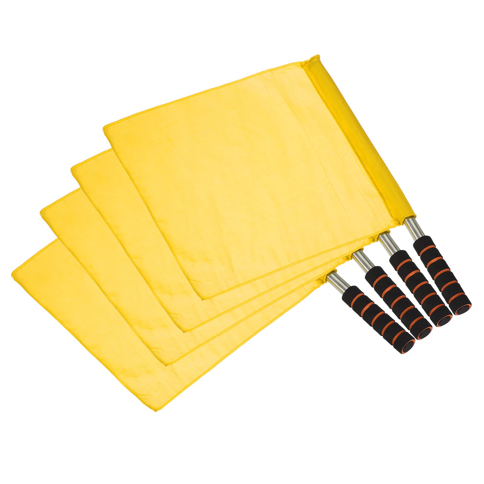 【送料無料】PATIKIL 審判旗 4個 ステンレスポール スポンジハンドル フットボール サッカー ...