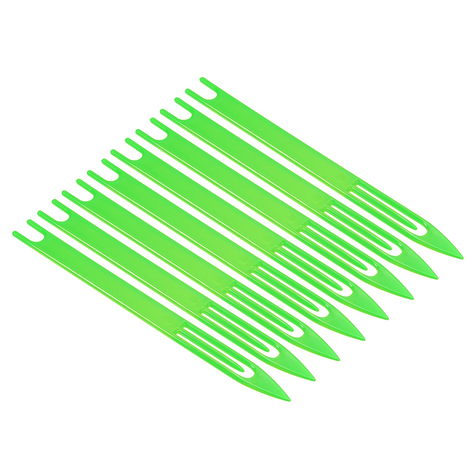 【送料無料】PATIKIL 網針シャトル 180 x 14 x 4mm #7 8本入り プラスチック漁網 修復ツール グリーン