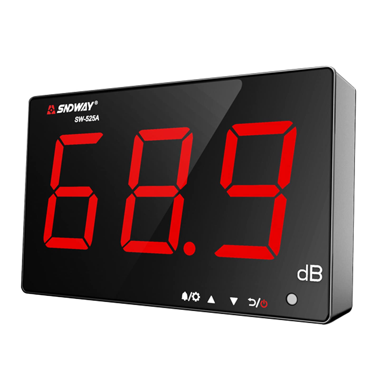 【送料無料】QuiExact デジタル騒音計 騒音レベルテスター アラーム機能 LCDディスプレイ表示 点滅ライ..