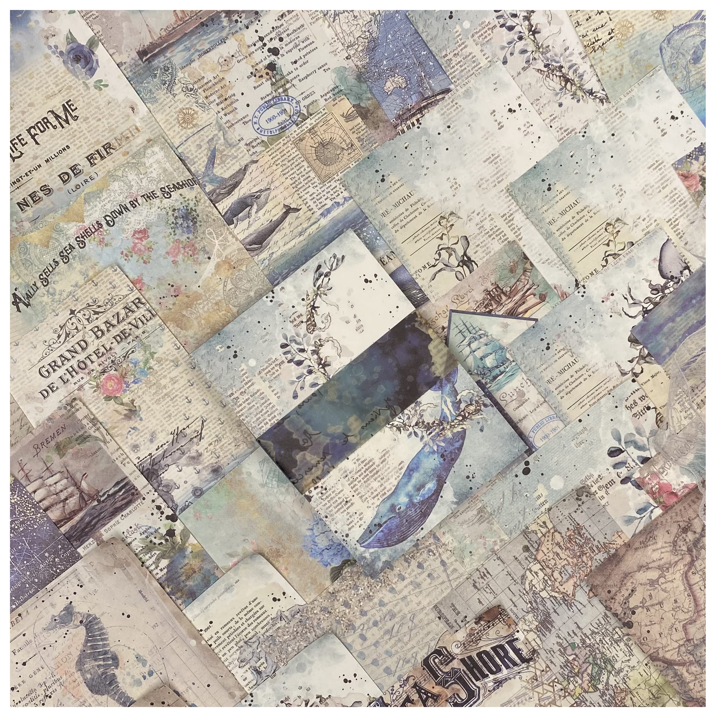 【送料無料】デザインペーパー コラージュ 素材 詰め合わせ Arpaper ペーパー ヴィンテージ 背景紙 紙..