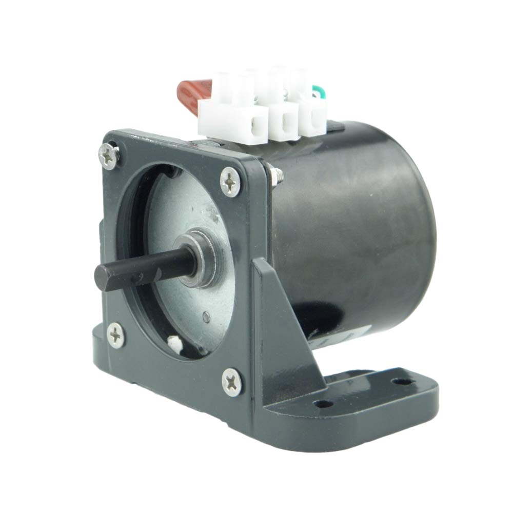 【送料無料】CHANCS永久磁石モーター60KTYZ AC 110V 2.5-3RPM CW/CCW同期ギアモーター、モーターブラケットサポート付き固定ベース