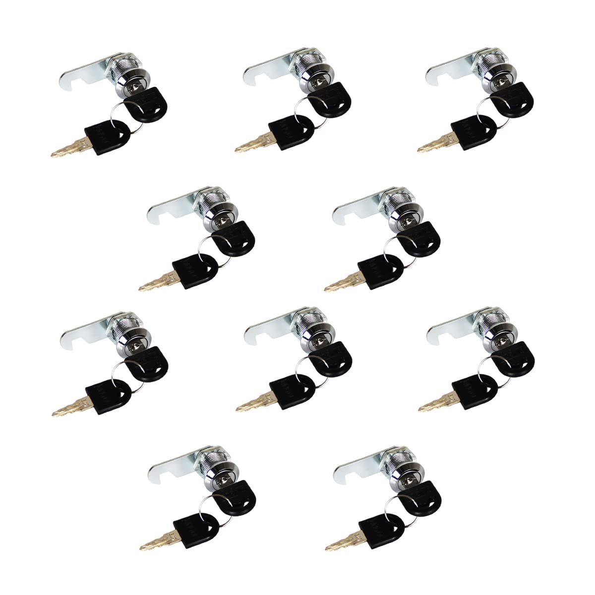 【送料無料】myoseya カムロック 錠 引き出し キャビネット ドア ロック 引き戸 鍵 キー付 ...