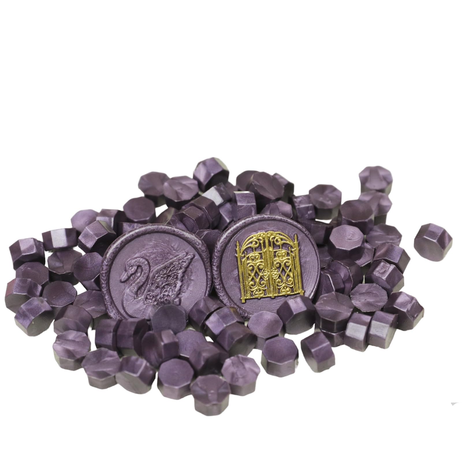 【送料無料】シーリングワックス ワックスビーズ 八角形 100 粒 12.5cm*9cm*1cm 新 ...