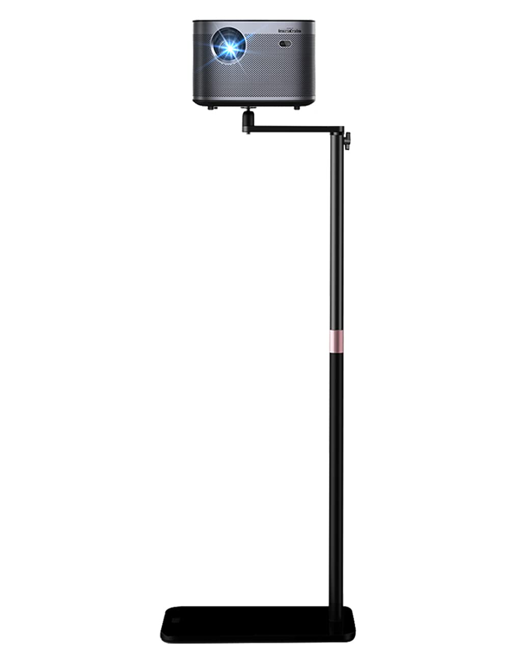 【送料無料】Hitata プロジェクター スタンド 壁寄せ回転型 プロジェクター 台 伸縮型 40-120cm高さ調整 金属構造 しっかり安定性 収納便利 省スペース 天井投影 汎用 プロジェクターフロアスタンド