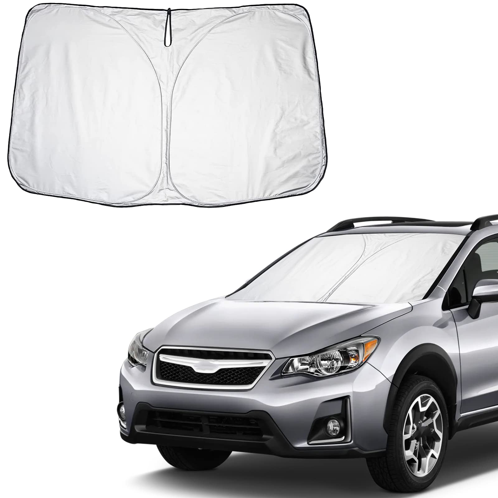 【送料無料】【CDEFG】2012~2017新型 スバル XV 2代目 サンシェード 車 スバル GP7/GPE型 フロントサンシェード フロントガラス 日よけ 6層構造 遮光 断熱 UVカット 劣化防止 折りたたみ コンパクト 収納袋付き 目隠し 車中泊