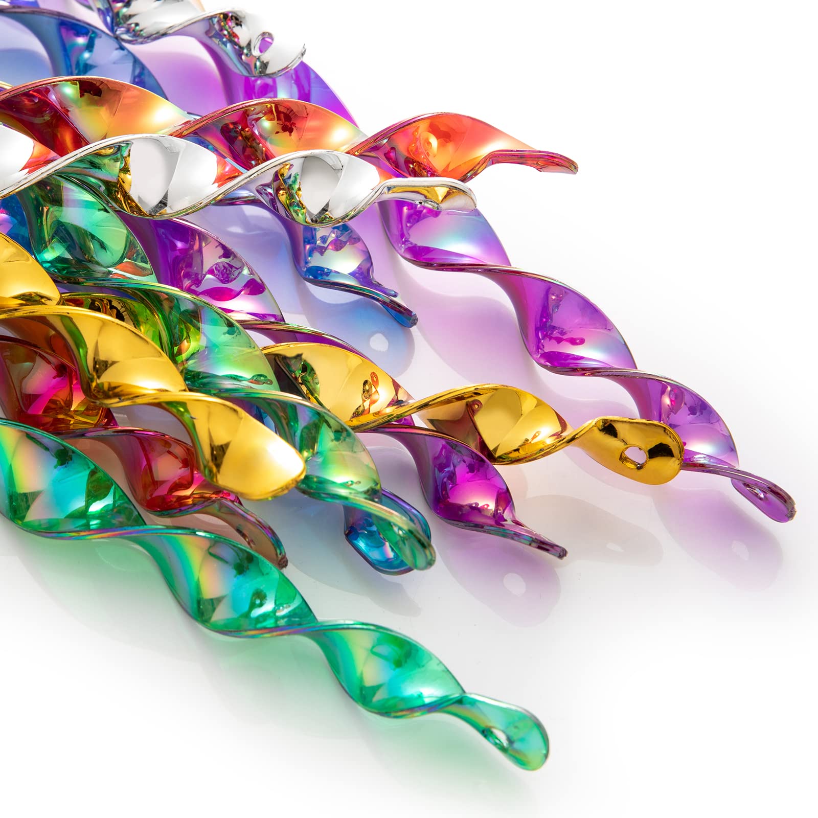 【送料無料】OFFO 鳥よけ 鳥避け棒 鳥よけグッズ シャインスパイラル 鳩よけ カラスよけ からす撃退 カラス対策 鳥害対策 駆除 防鳥 太陽光反射棒 吊り下げ式 スパイラル 庭 ガーデン用品 とりよけ ハト カラス ベランダ 農作物被害対策 6本セット 6色