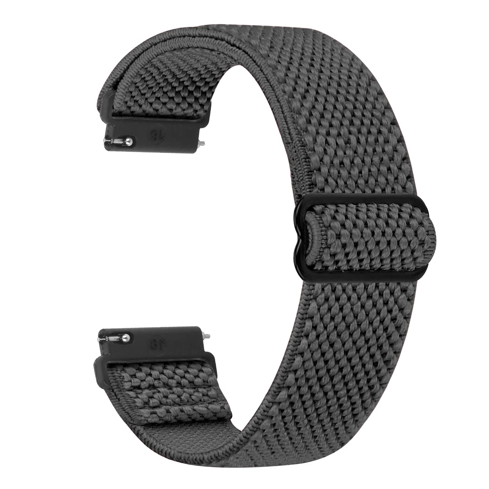 【送料無料】[Huamanlou] バンド ナイロン16mm 18mm 20mm 22mm 時計バンド 伸縮性 クイックリリース 調整腕時計ベルト