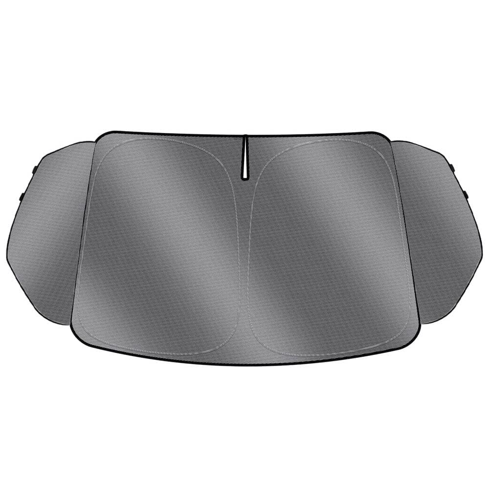 【送料無料】LIMSTYLE トヨタ 新型 ノア ヴォクシー 90系 フロントガラス用 サンシェード VOXY NOAH 90 マルチサンシェード 4代目 R90W型 遮光 断熱 シェード カーテン R4.1〜現行 日除け UVカット 車中泊 しなやか スポーティ タイプ ドット柄 収納袋付 アクセサリー 内