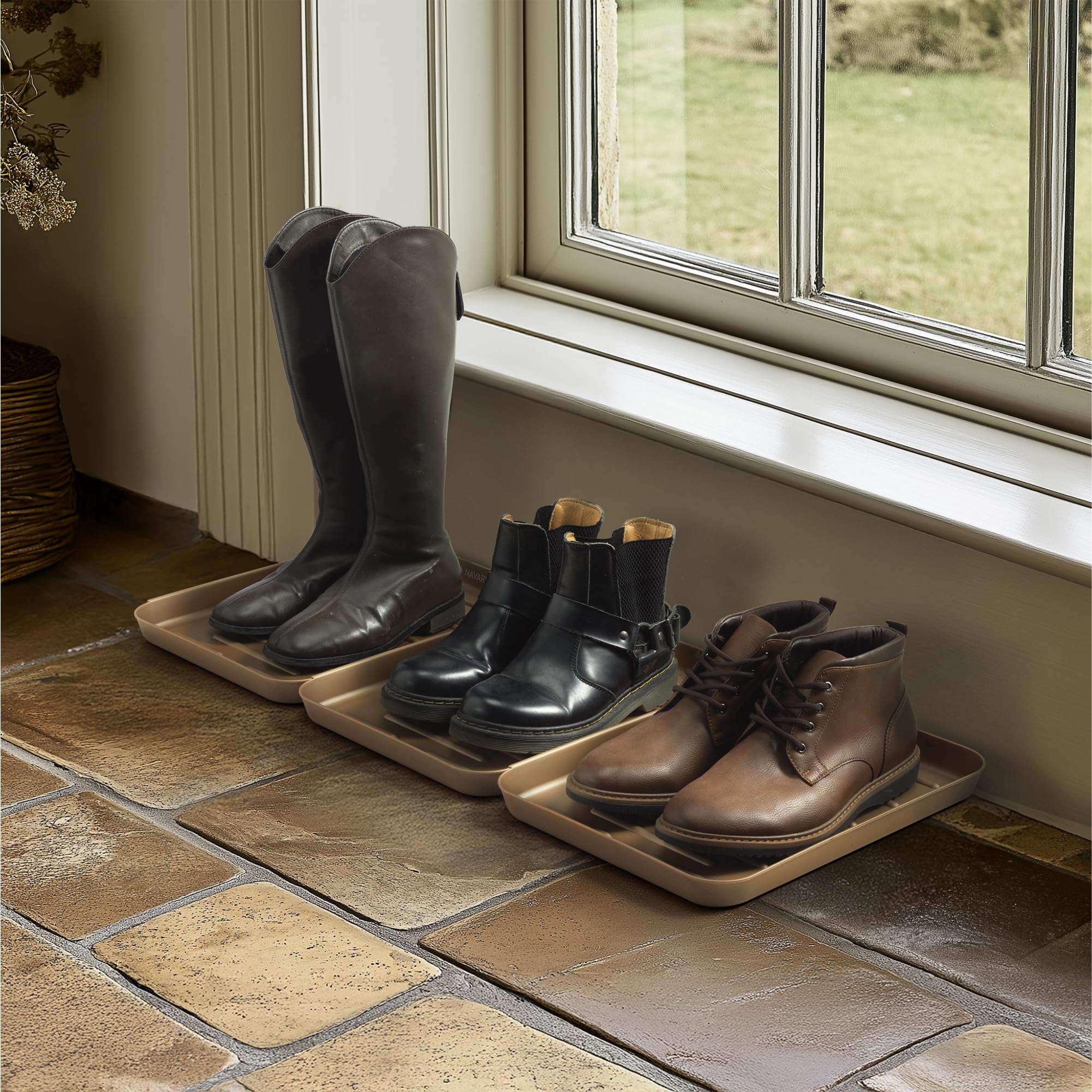 ������̵����Navaris ���塼���ȥ쥤 3�ĥ��å� ���֤� ���塼���ޥå� - 35x27x4.5cm ­�֤� ������ �饲�å��ޥå� �濫�� - ����Ǽ ...