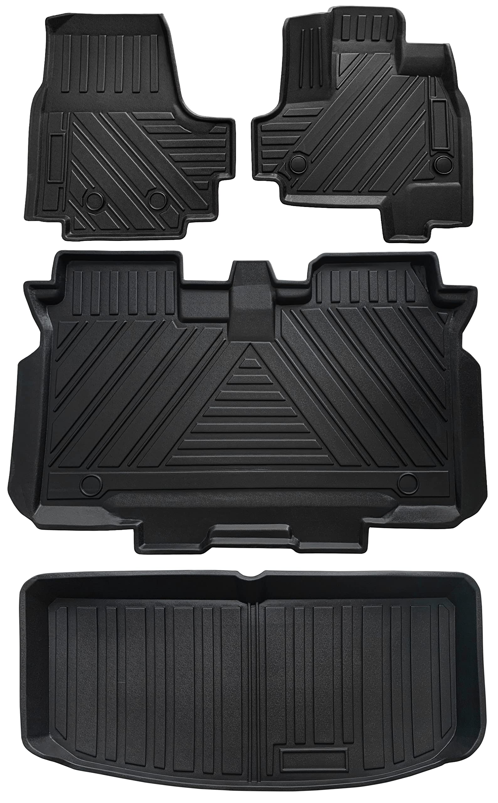 【送料無料】N-BOX JF3 JF4 フロアマット ラゲッジマット:YAOFAO 立体カーマット 防水 滑り防止 セカンドマット 耐汚れ ガソリン車/ハイブリッド車対応 TPE素材