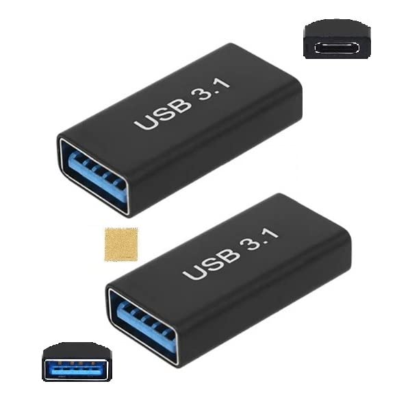 【送料無料】Sound Wave 3.2 Gen2 10Gbps高速データ転 アダプター メス メス USB延長コネクタ USB-C メス to USB-A メス 変換アダプタ Type-C メス - Type-A メス 中継アダプタ 5A 急速充電＋10Gbps 高速データ転送 タイプC タイプA 延長コネクタ Type C 高性能デバイス