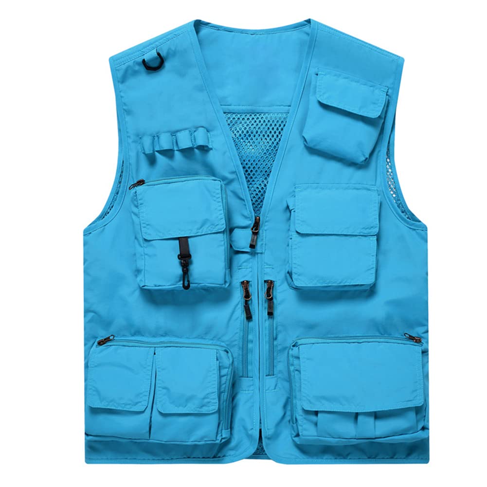 【送料無料】[AOWOFS] フィッシングベスト メッシュベスト メンズ アウトドアベスト ポケット多い 秋 軽量 通気 速乾 多機能 お釣り 撮影 山歩き 射撃 登山服 大きいサイズ ミリタリー 作業着