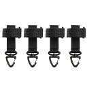 【送料無料】Azarxis タクティカル カラビナ リング ベルクロ ベルト MOLLE キーリング バックル キーホルダー 多機能 タクティカル ポーチ バッ...