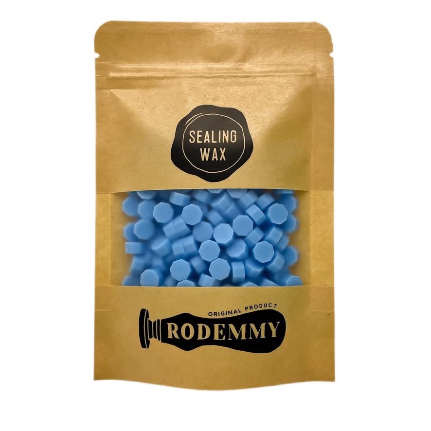 【送料無料】（RODEMMY） シーリングワックス 200粒 (パステルブルー)