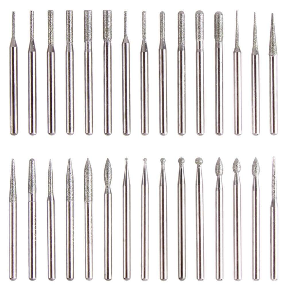 【送料無料】Kimlonton30本入り ダイヤモンドビット ミニルータービット リュータービット  ...