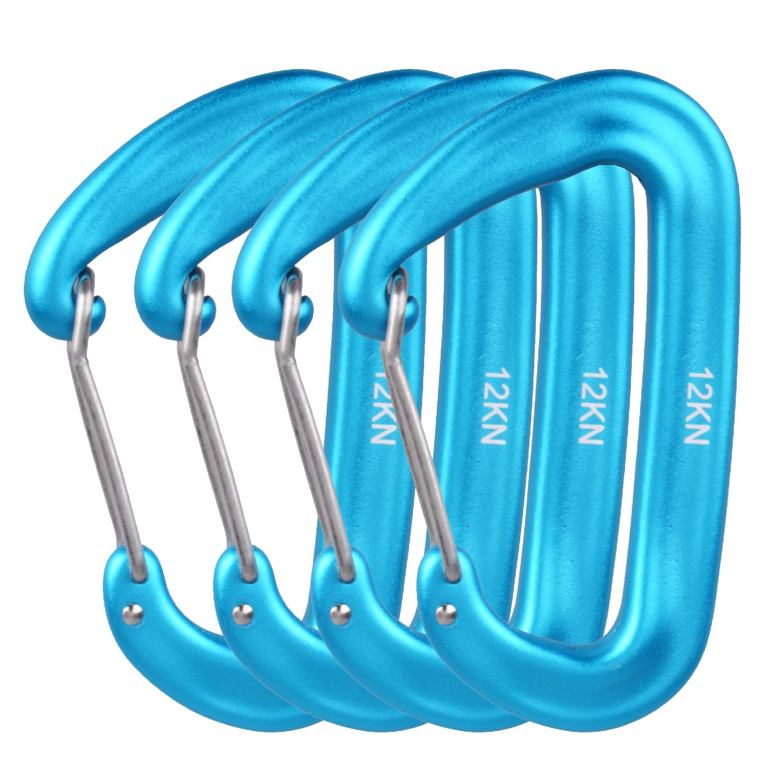 【送料無料】JEELAD カラビナ ナスカン 登山釦 12kN 25kN アルミ合金カラビナ 超軽量 キーホルダー 脱落防止 多機能 キャンプ アウトドア