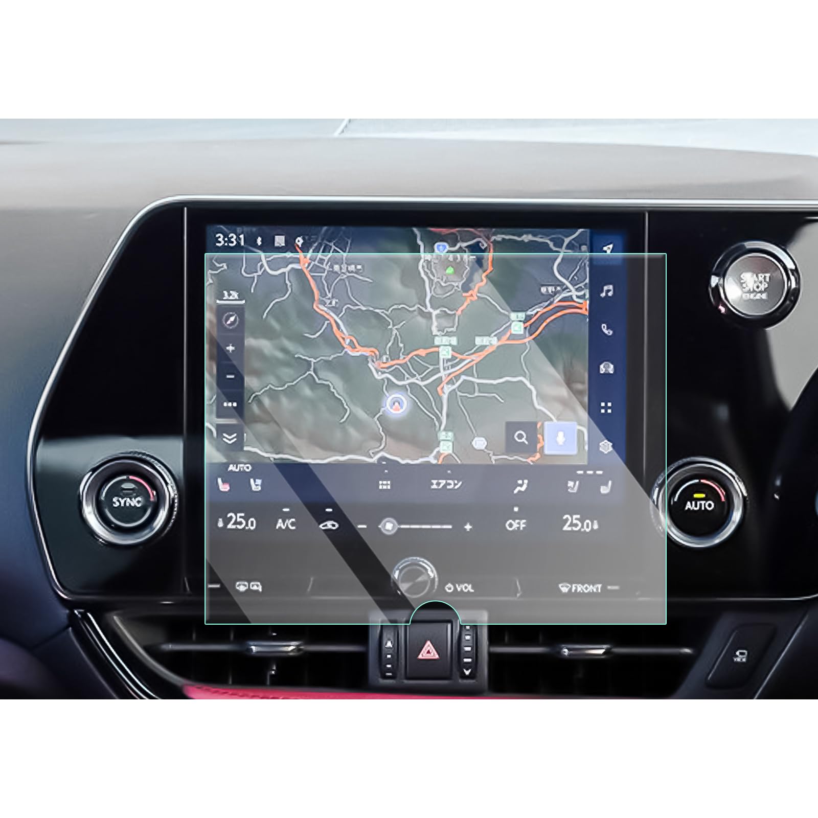 【送料無料】【CDEFG】2021新型 レクサス nx カーナビ 保護フィルム Lexus nx 9.8インチ ナビフィルム ..