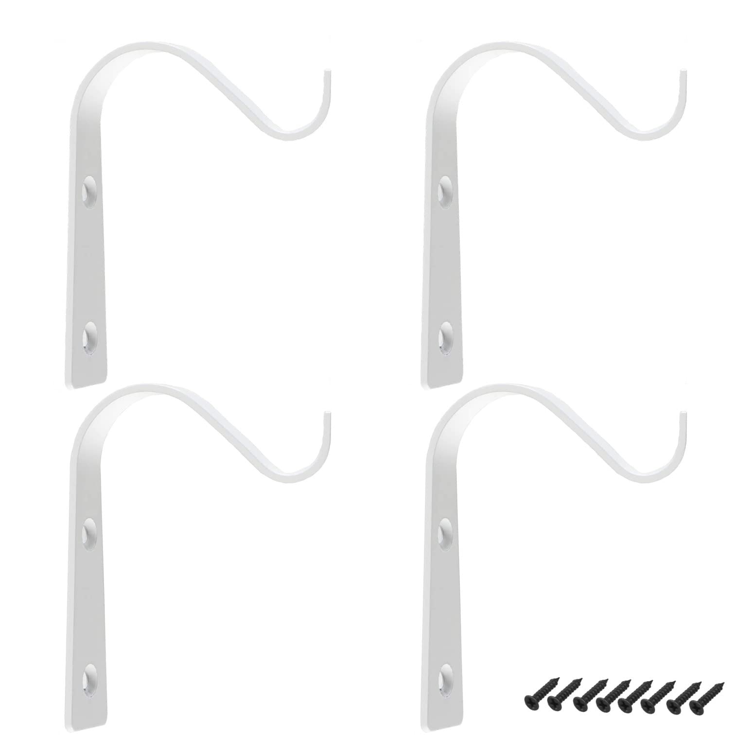 【送料無料】EXDUCT ハンギングスタンド 4個セット アイアン ガーデニング 植物 フラワー 屋内 屋外 花 ブラケットフック アンティーク 天井 (白)