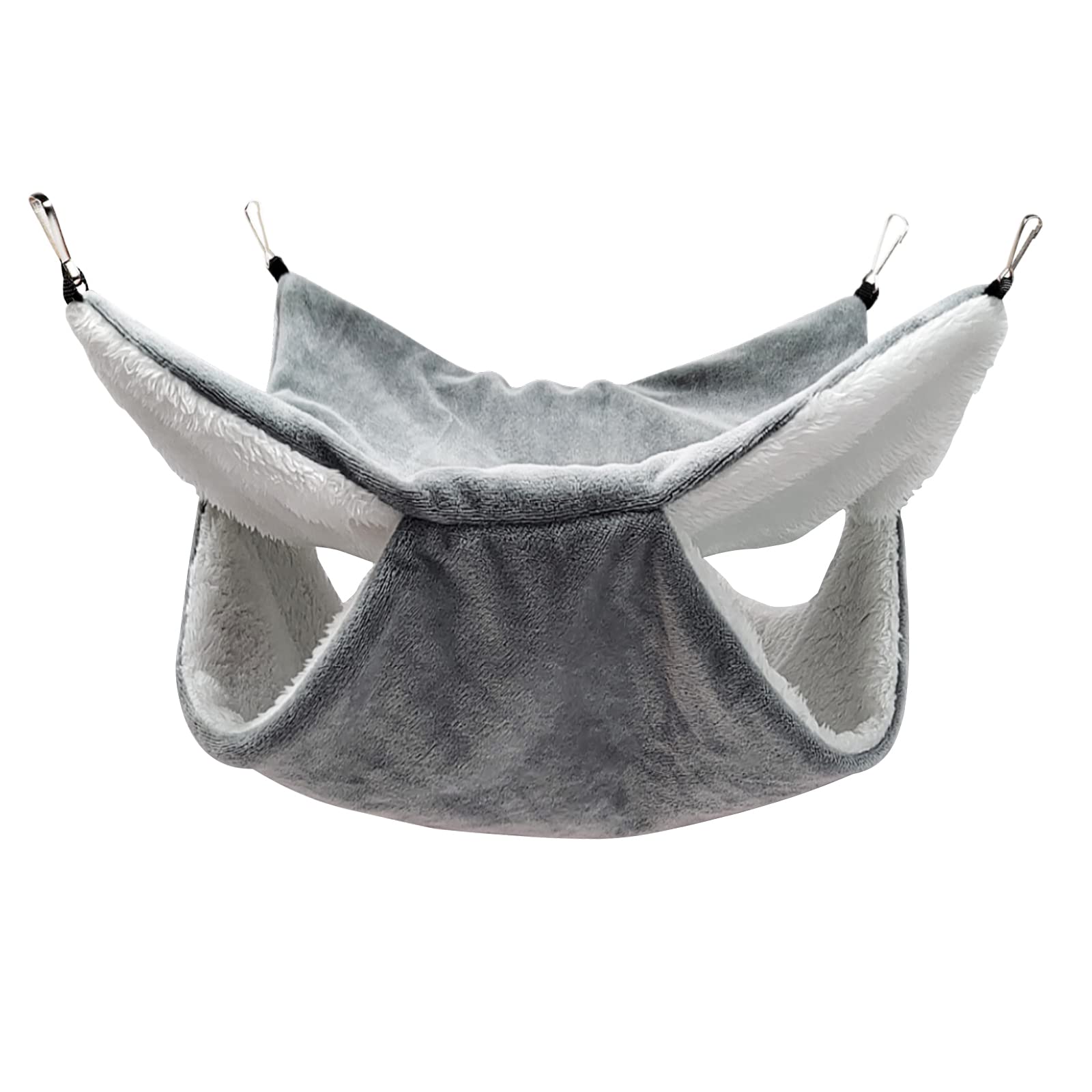 【送料無料】Jimjis ハムスターハンモック小動物用ハンモック ペットベッド 寝袋鳥用ケージに掛ける暖かい巣 モルモット ハリネズミ インコ ハムスターウサギ 遊び場 保温対策 ふわふわ