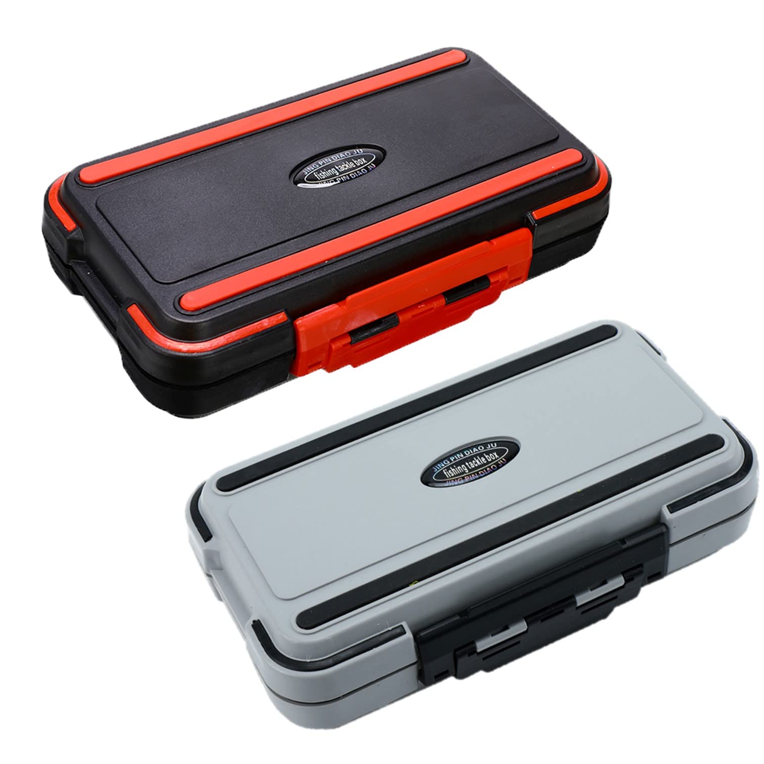 【送料無料】EXDUCT 釣り具収納ケース 道具箱 タックルボックス 両面 防水 釣り 2個セット (黒+白)