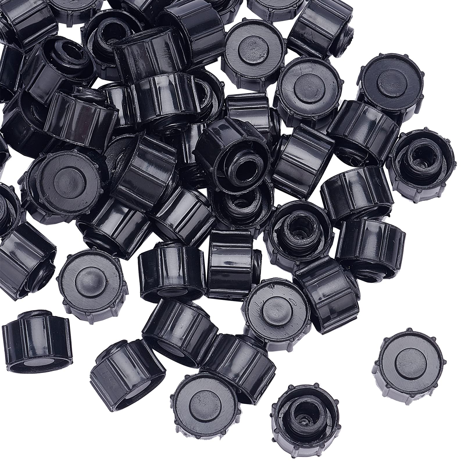 【送料無料】OLYCRAFT 50個 シリンジキャップ シリンジ用キャップ プラスチック製 収納ボッ ...