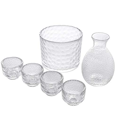 【送料無料】Lazysong 父の日 冷酒器 ガラス徳利セット 和酒セット 酒器セット 保温保冷 冷酒耐熱ガラ..