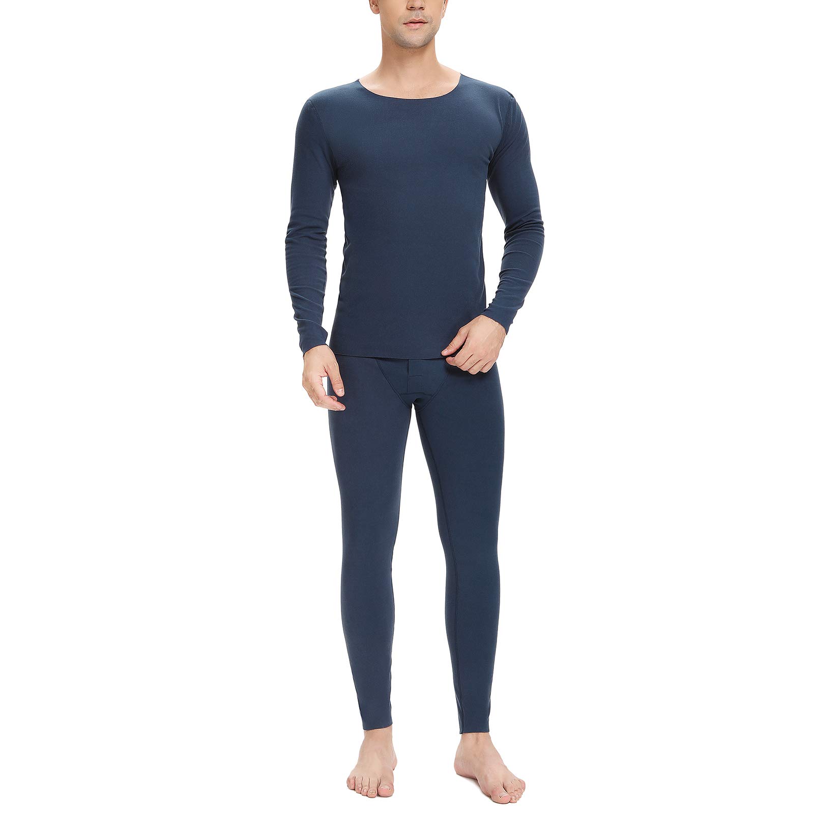 【送料無料】[Sillictor] あったかインナー 上下セット 防寒 裏起毛 ヒートテック 長袖シャツ 前開き ..