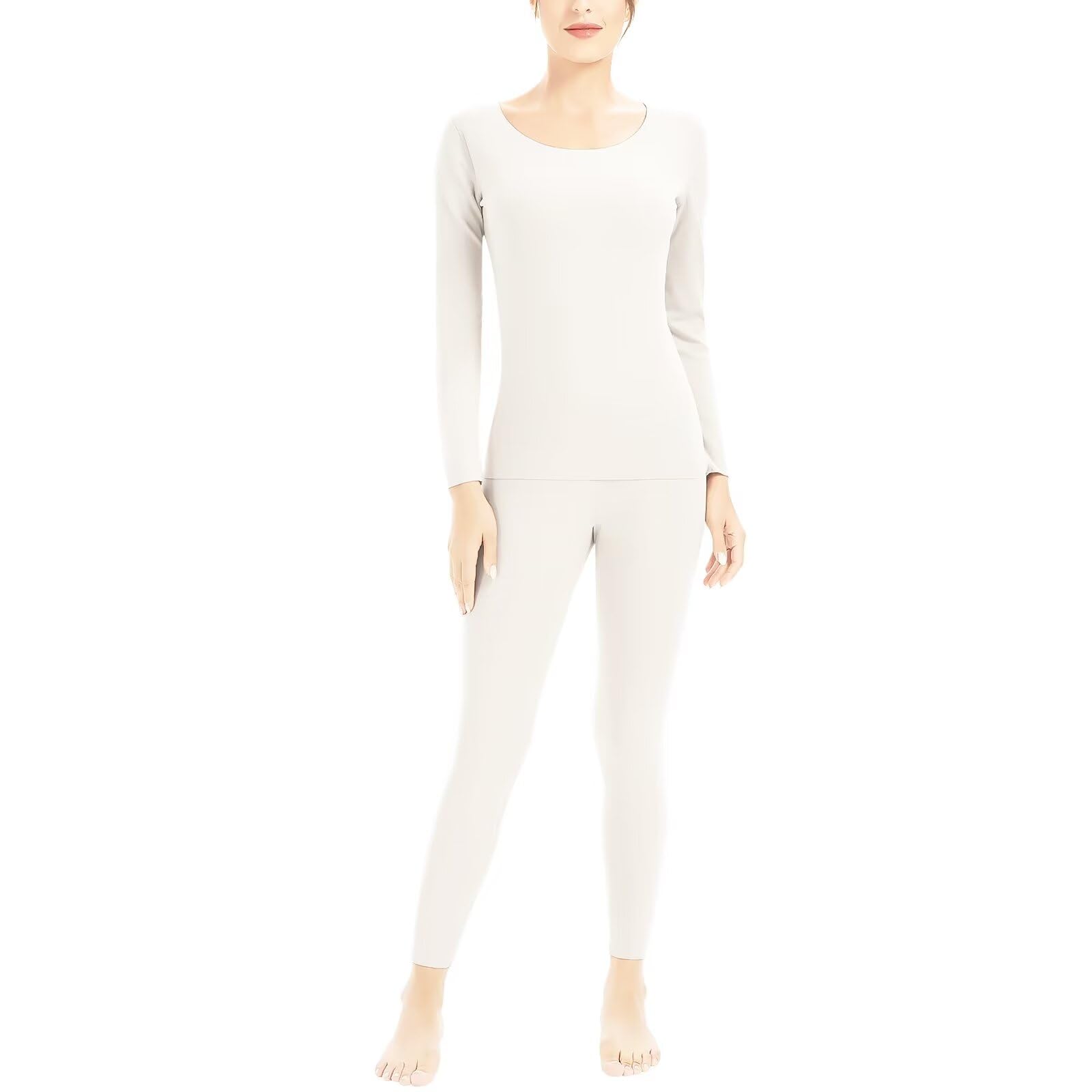 【送料無料】[Sillictor] あったかインナー 上下セット 防寒 起毛 ヒートテック レディース 長袖シャツ ロングタイツ 保温インナー 冬用 ycDRTZ-nvqyk-lgr-S