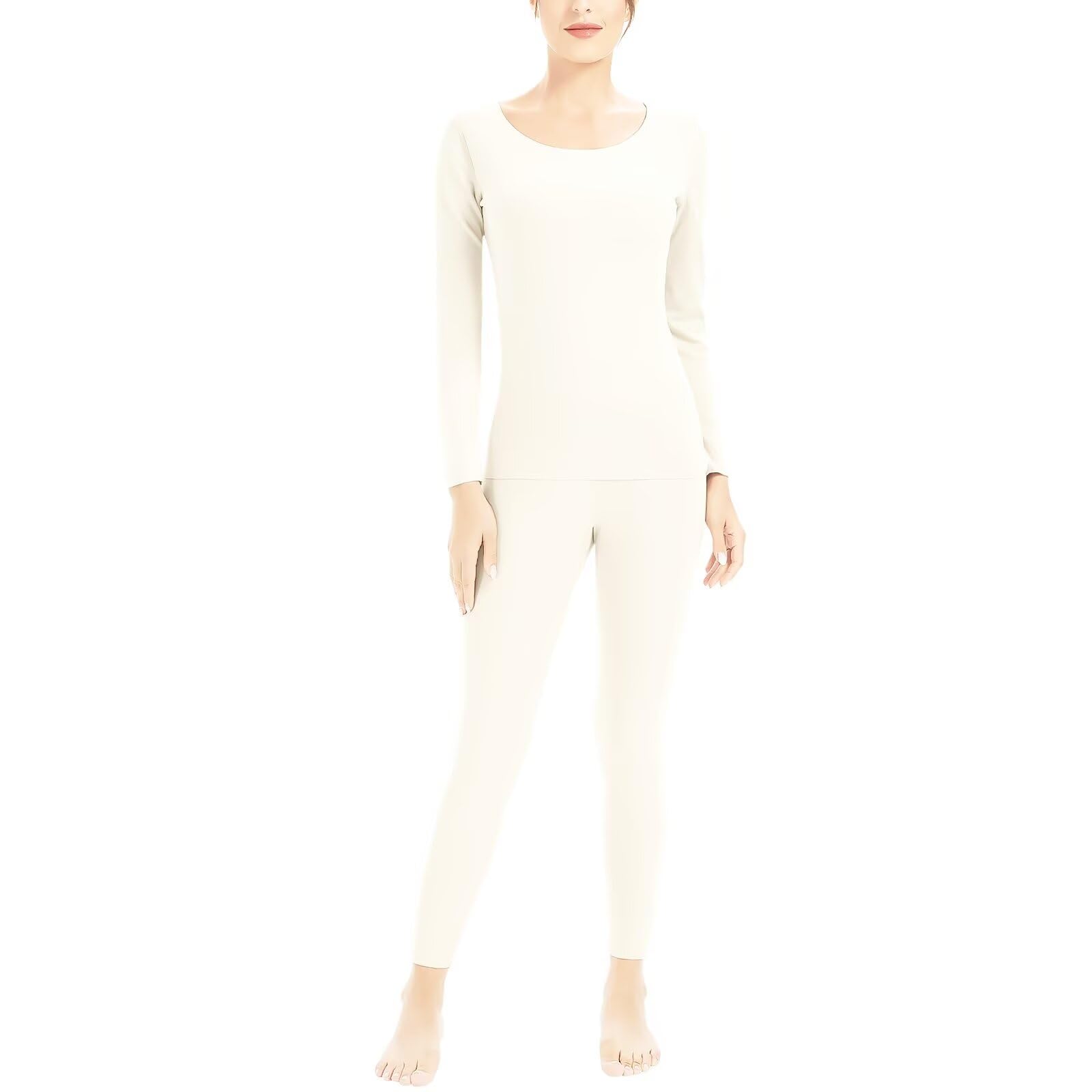 【送料無料】[Sillictor] あったかインナー 上下セット 防寒 起毛 ヒートテック レディース 長袖シャツ..