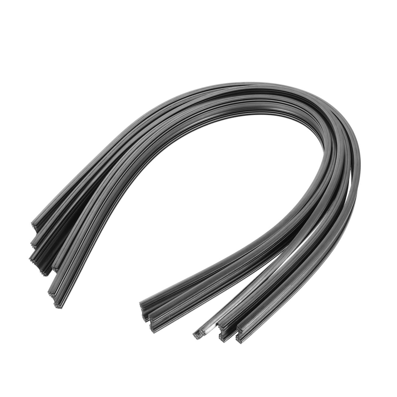 【送料無料】ledmomo 10pcsワイパー替えゴム 車用の骨なしワイパーブレードの詰め替え 【2 ...