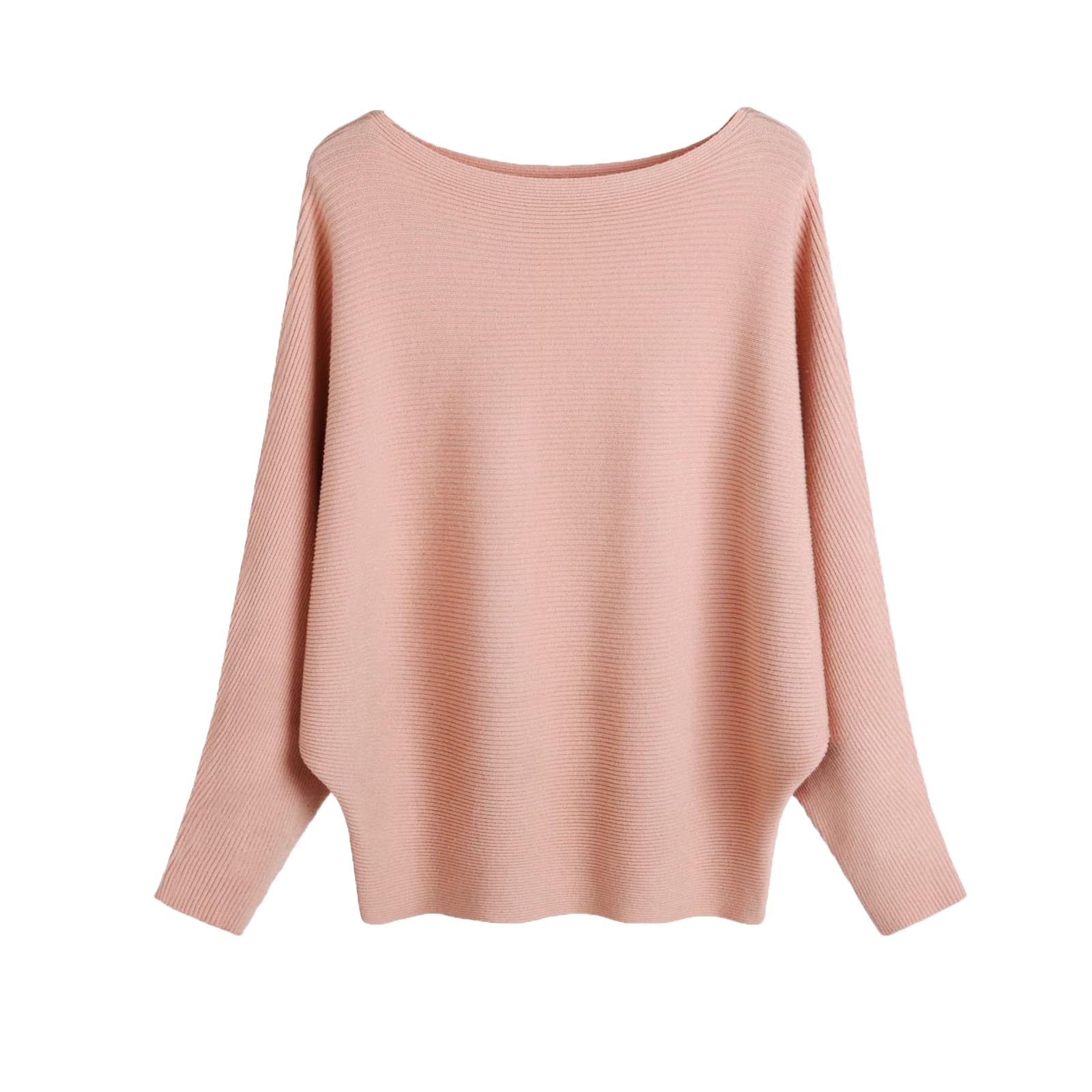 【送料無料】[Blostirno] ニットセーター ドルマン レディース リブニット ゆったり 長袖 ...