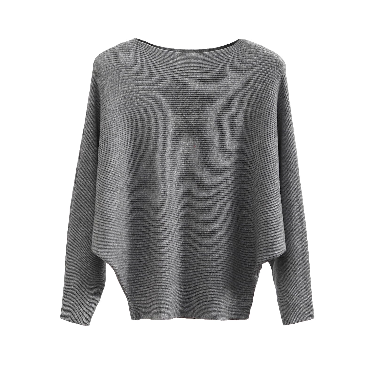 【送料無料】[Blostirno] ニットセーター ドルマン レディース リブニット ゆったり 長袖 ...