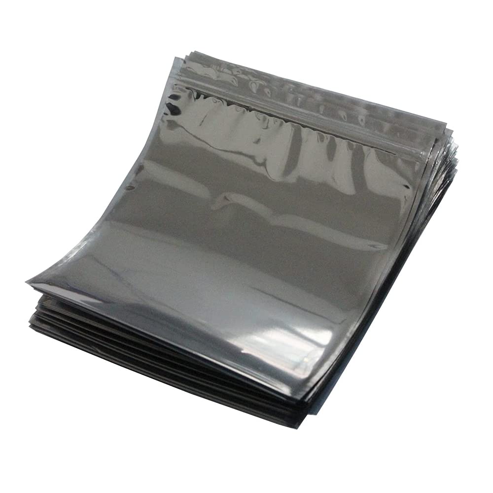 【送料無料】Mollytek 静電気防止袋 帯電防止袋 チャック付き HDD SSD保管 再利用 半透明28x33cm 大型ESDシールドバッグ マザーボード グラフィックボード バッグ 静電気対策 袋 (28x33cm-100枚)