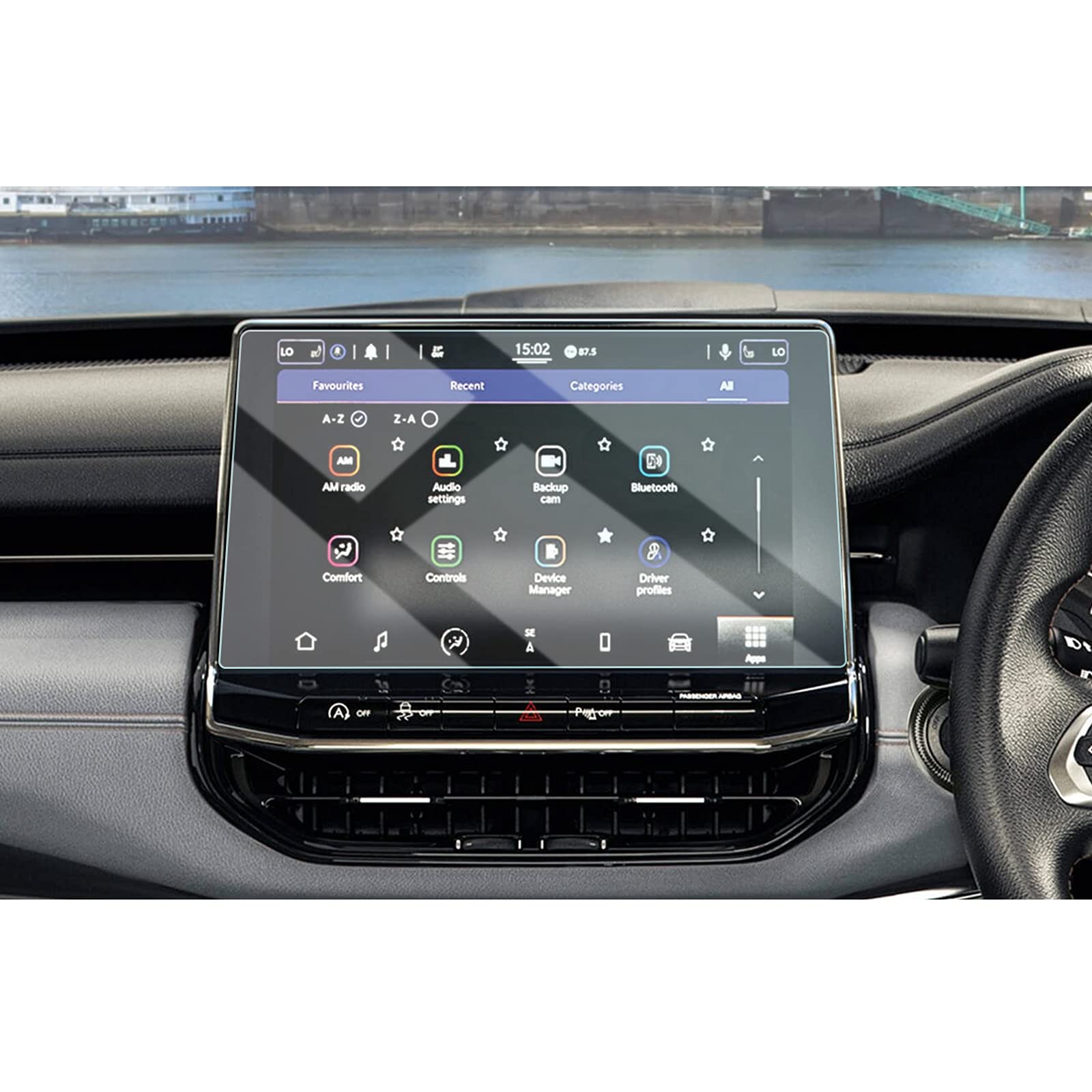 【送料無料】HUAHAO ガラスフィルム ジープ コンパス専用 ナビ フィルム 10.1インチ jeep コンパス カ..