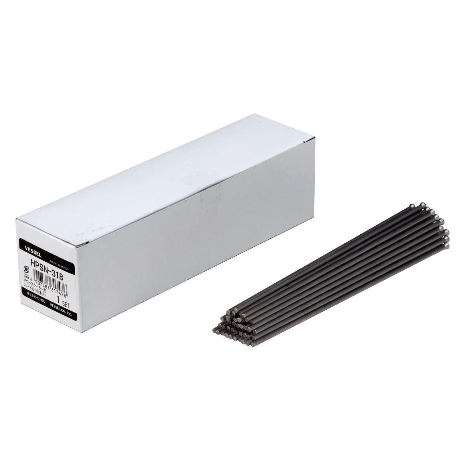 【送料無料】ベッセル(VESSEL) ニードルスケーラー用ニードル Φ3mm×180mm 50本入 HPSN-318