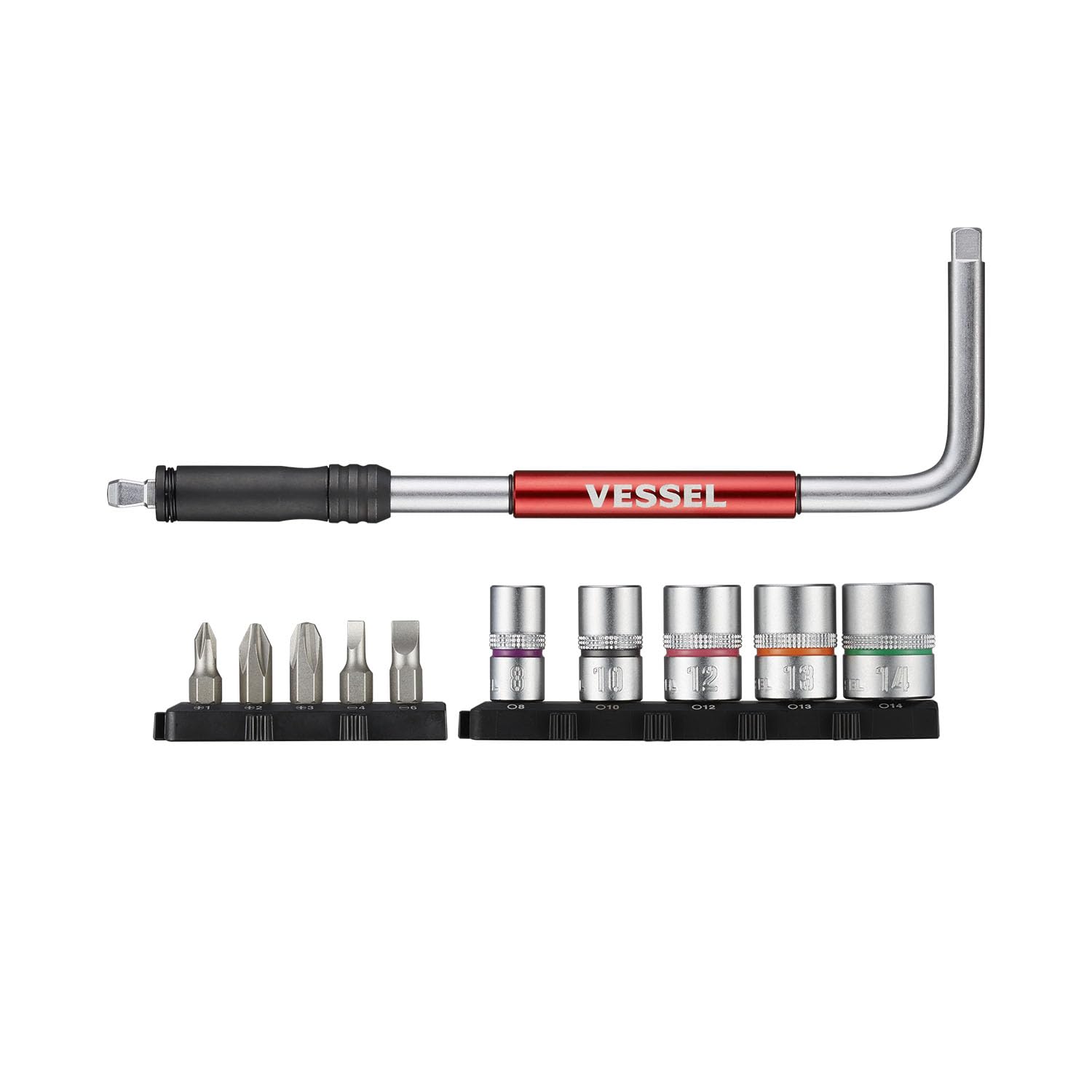 【送料無料】ベッセル(VESSEL) 2WAY スピードL型ハンドル ビット/ソケットセット SLH2-1