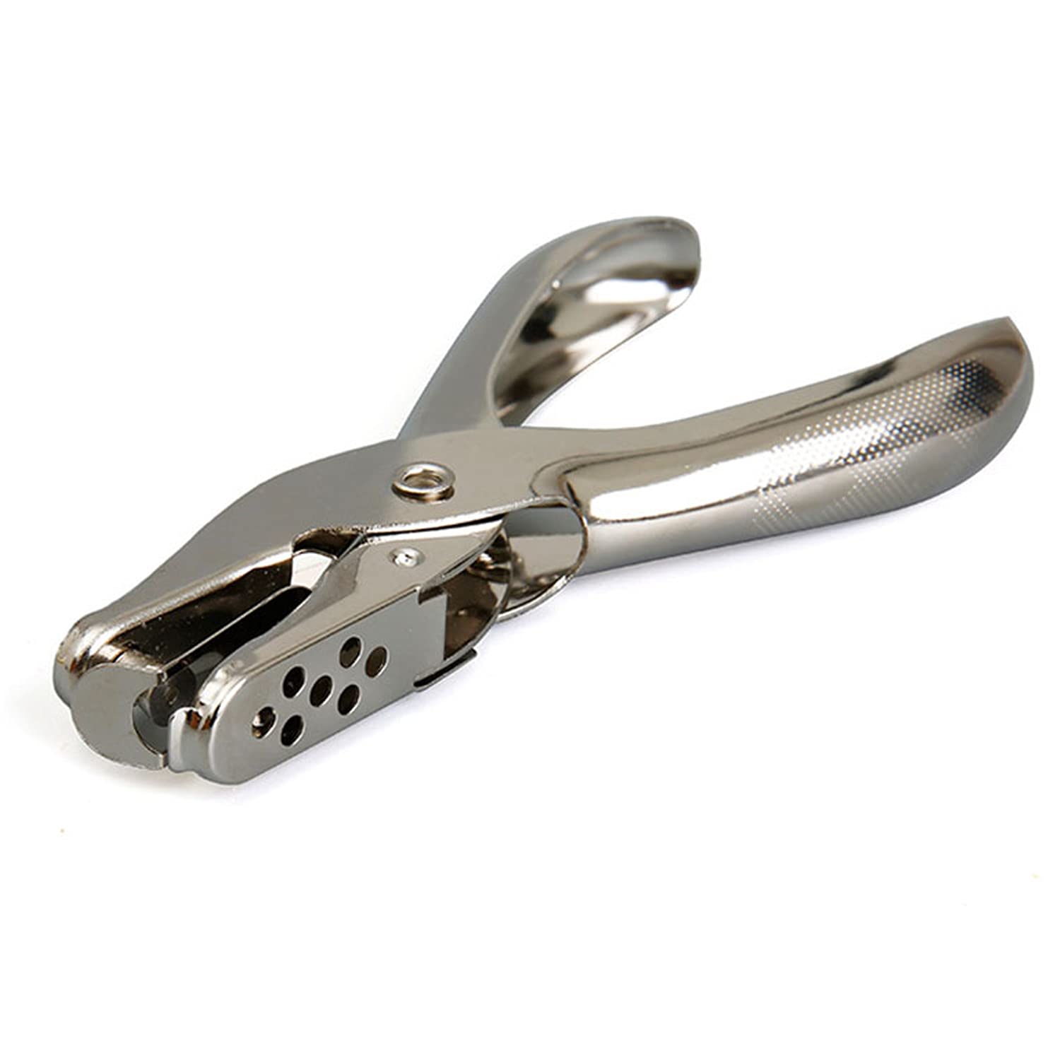 【送料無料】RICISUNG 穴あけパンチ 1穴 3mm パンチ 手持ち 軽量 ステンレス製 ペーパーパンチ 事務用品 DIY 多機能 省力