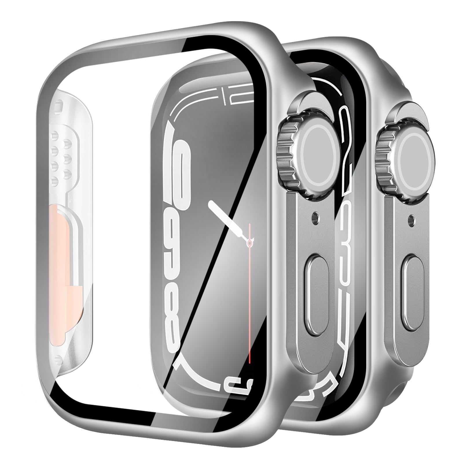 【送料無料】【2024改良ケース】YUGYUG 対応 アップルウォッチ カバー Series 9/8 ...