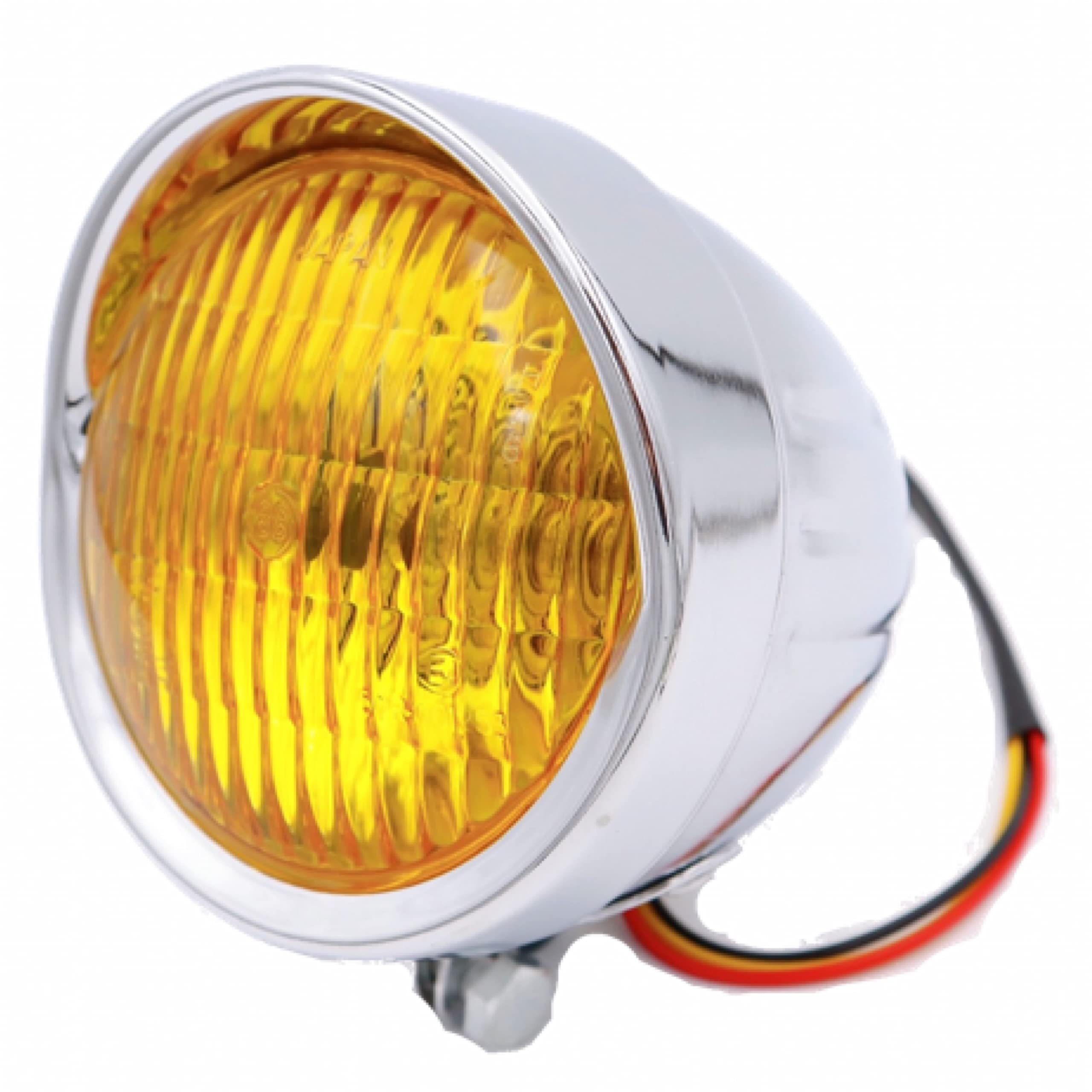 【送料無料】Meliore 汎用 4.5インチ ベーツ ライト バイザー 付き ヘッドライト スズキ ヤマハ ホンダ..