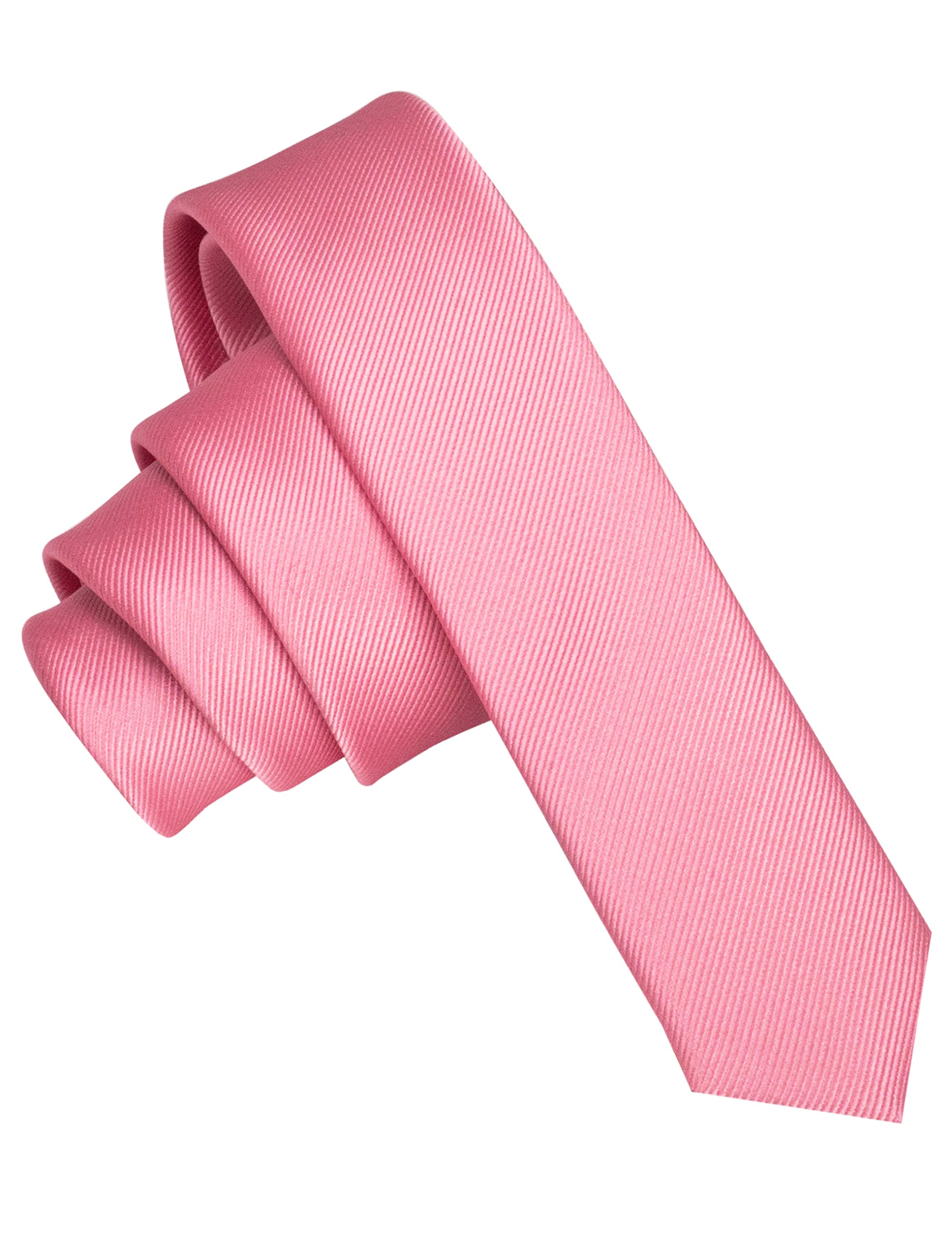 【送料無料】[JEMYGINS] メンズ ピンク ネクタイ エクストラ ナロータイ スキニータイ 4CM幅 細 若者 ネクタイ 洗濯 可能
