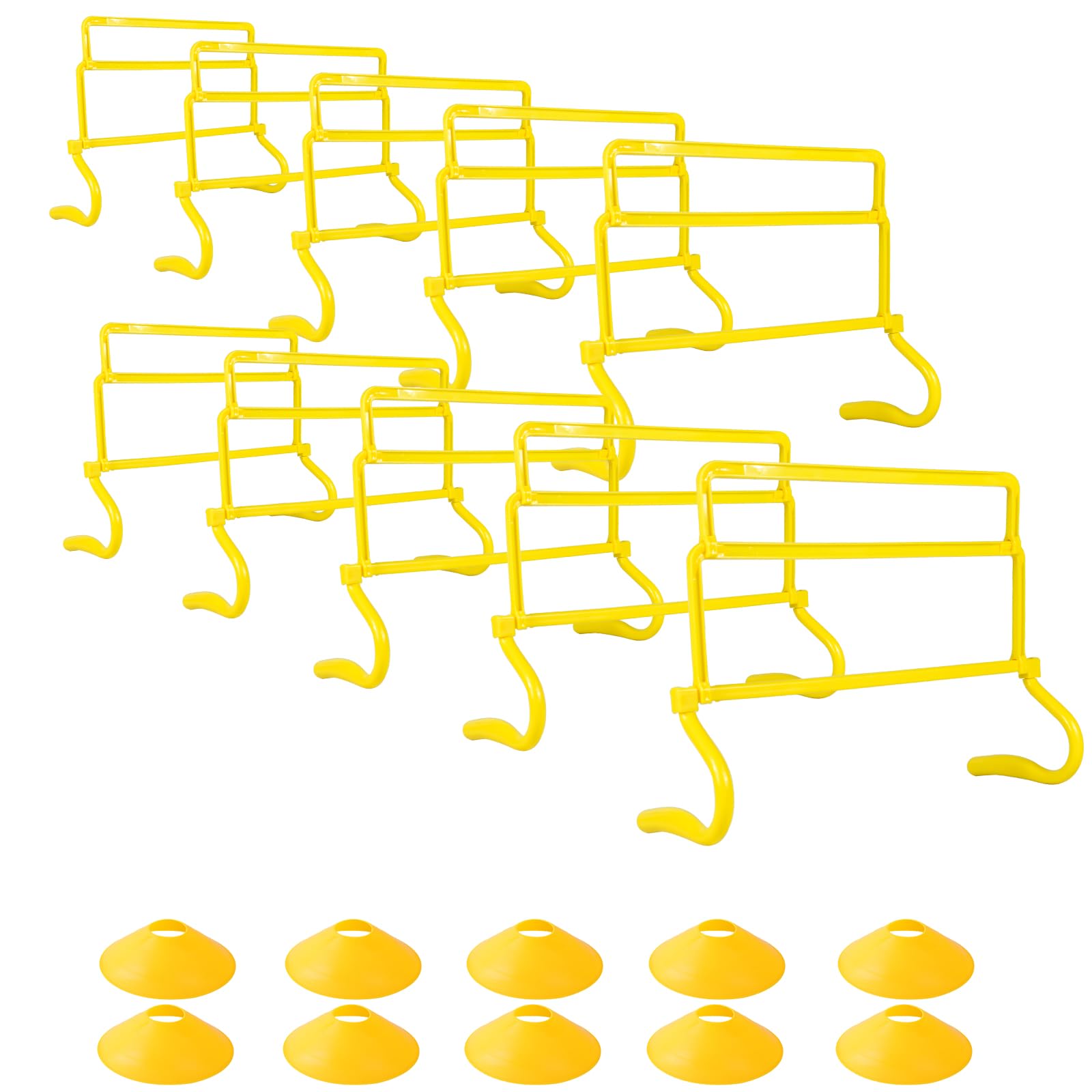 【送料無料】Voodans ハードル トレーニング 4段高さ調節可能 陸上競技 (10個セット)