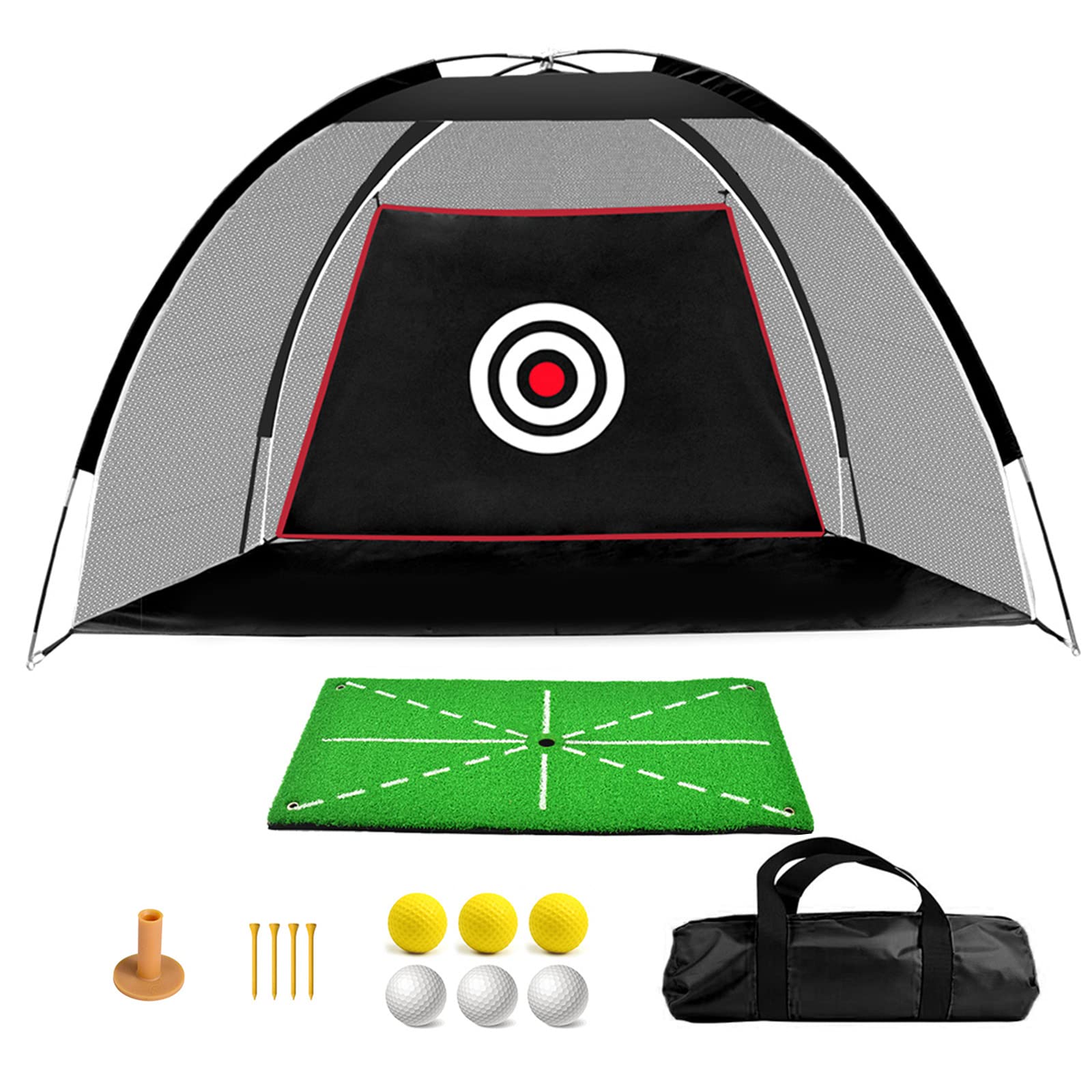 【送料無料】Voodans ゴルフ練習ネット ゴルフネット ゴルフマット 大型 ゴルフ的 ゴルフスイング練習..