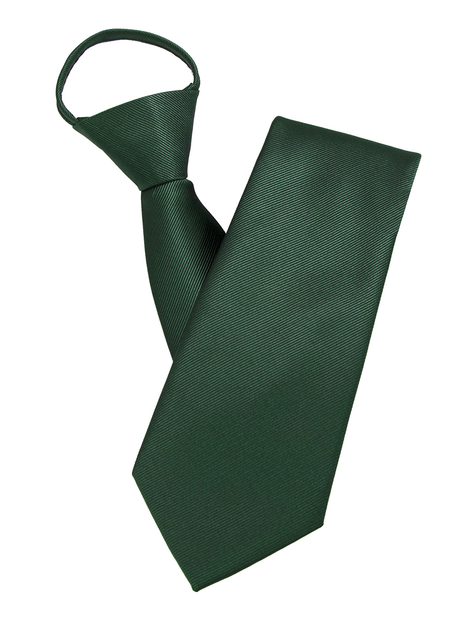 【送料無料】[JEMYGINS] のネクタイ ワンタッチ ネクタイ 礼服 礼装 葬式 法要 お通夜 弔事 法事 告別式 冠婚葬祭 フォーマル 品質 便利 簡単,濃い緑色