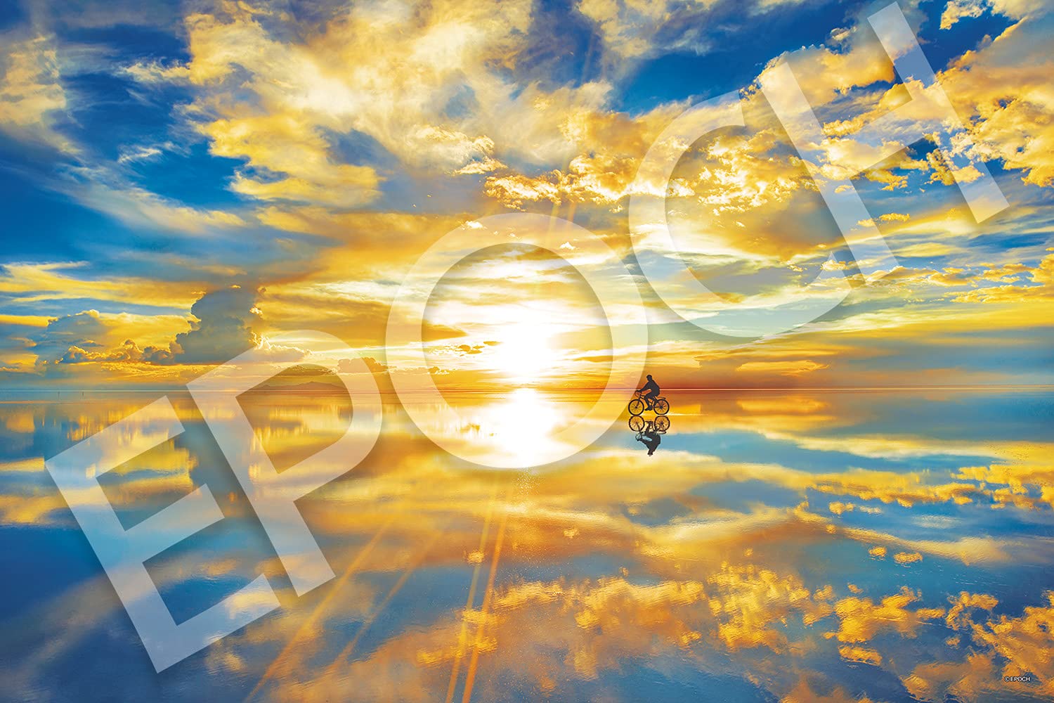 【送料無料】エポック社 1000ピース ジグソーパズル 海外風景 ミスティックビュー 金色のウユニ (50x75cm) 09-017s のり付き ヘラ付き 点数券付き EPOCH