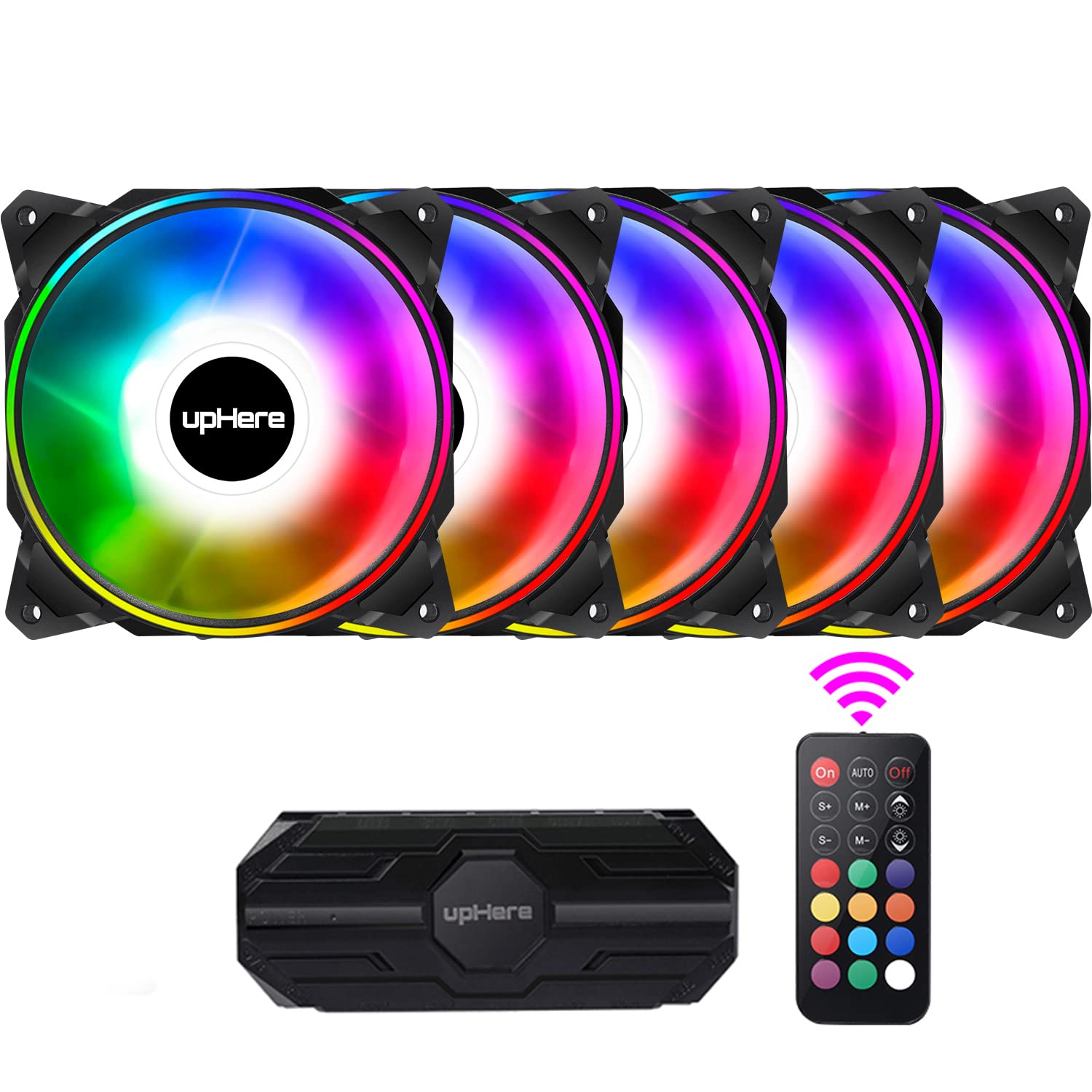 【送料無料】upHere 120mm 6PIN PCケースファン 5V 3PIN ARGBマザーボー ...