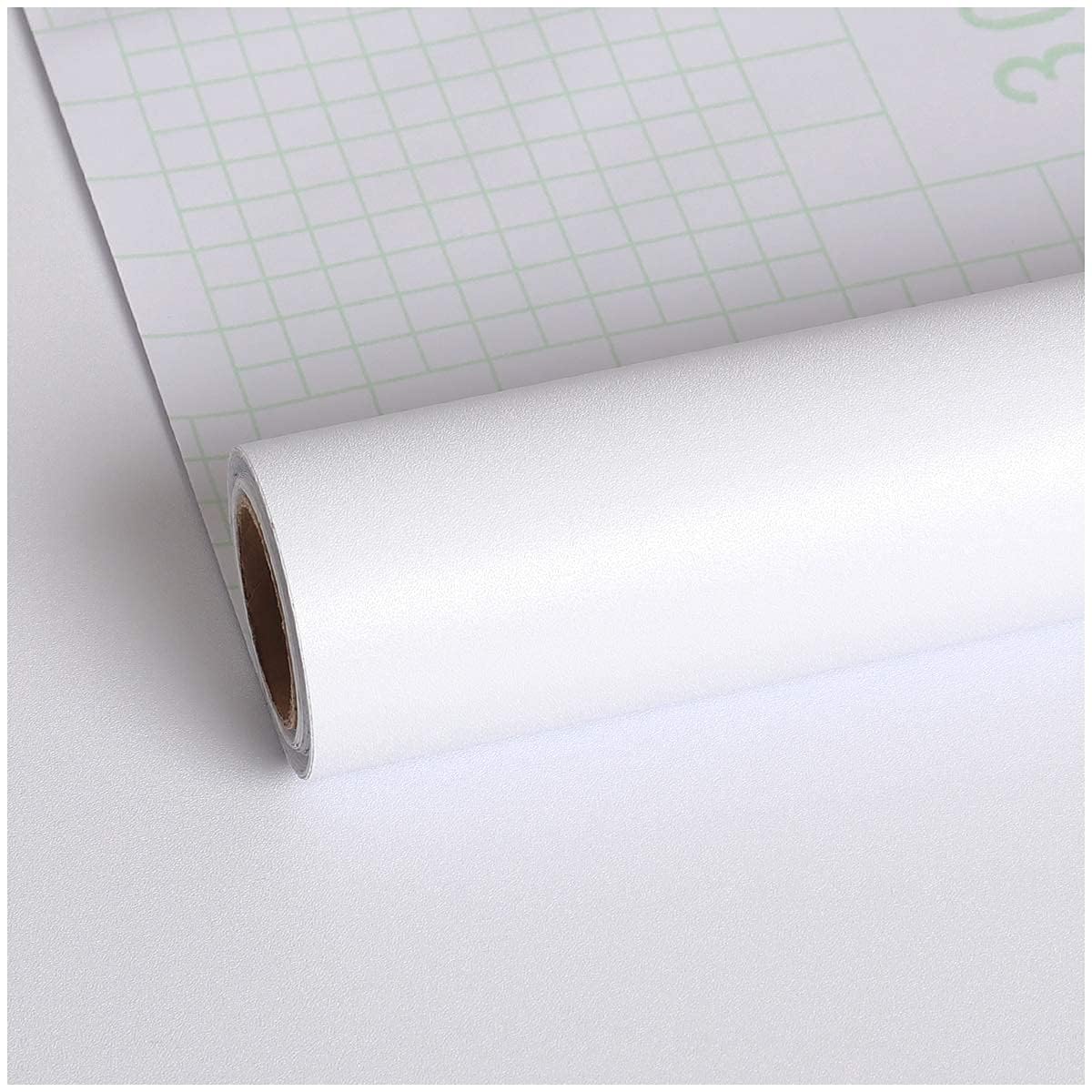 【送料無料】VEELIKE リメイクシート 白 無地 インテリアシール 壁紙シール 簡単な貼付 接着剤付 防水 耐熱 防汚 防油 防カビ 模様替え リフォームシート おしゃれ キッチン 台所 玄関 テーブルカッティングシート DIYインテリアリ賃貸OK フォームシート 多用途 家具 台