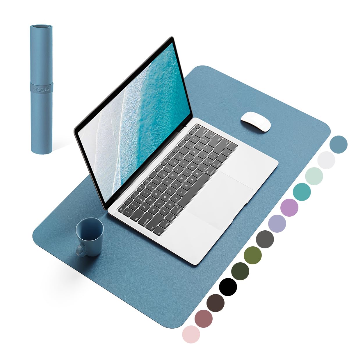 【送料無料】YSAGi デスクマット マウス対応 レザー デスクマット 大型マウスパッド 裏面はスエード 滑..