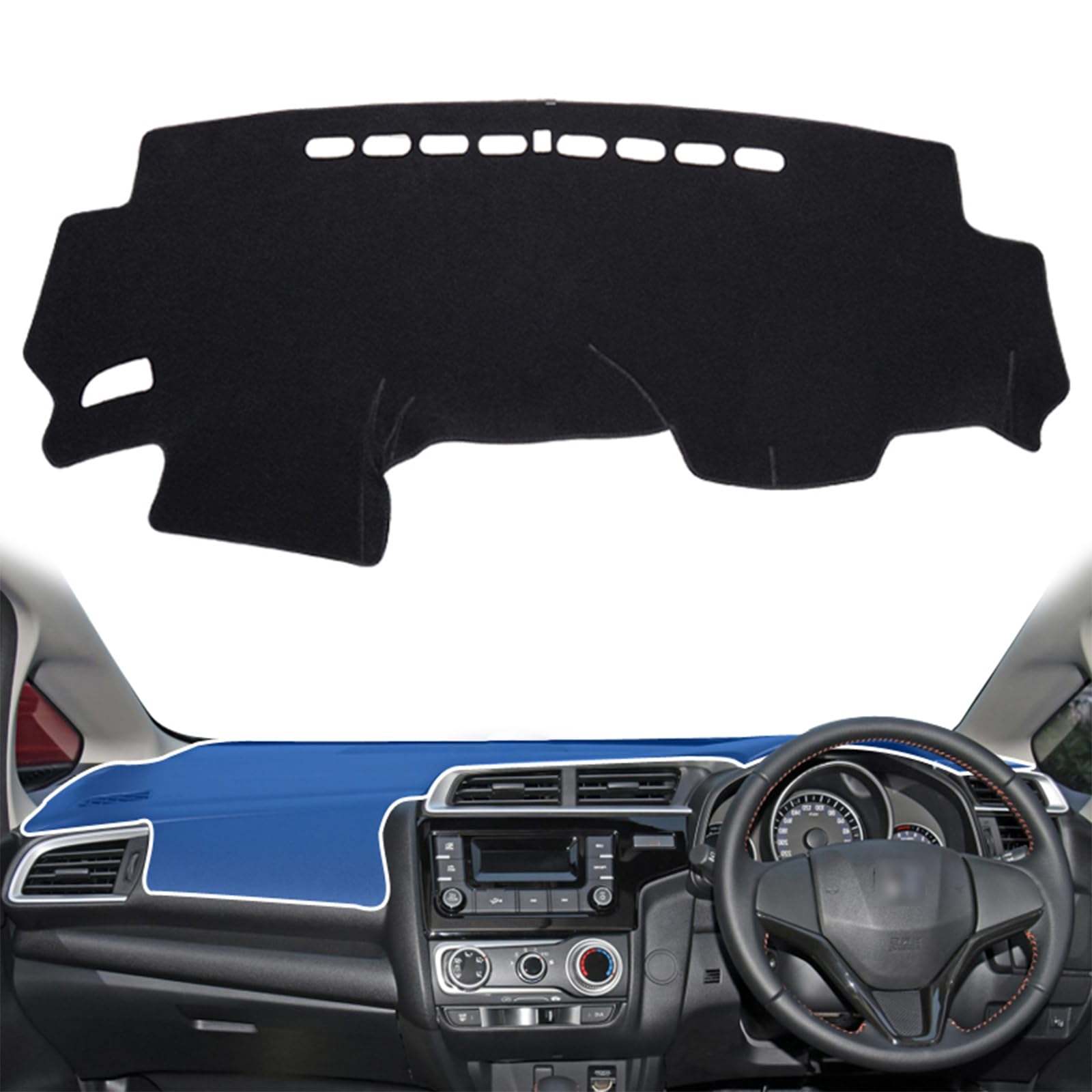 【送料無料】SMABEE ホンダ フィット 専用 ダッシュボードマット Honda Fit GK3 GK4 GK5 GK6 GP5 GP6 (2013.9~2019) ダッシュボードカバー ダッシュマット インテリア 内装パーツ 日焼け防止 ダッシュボードライト保護マット (Year:2013.9~2019)