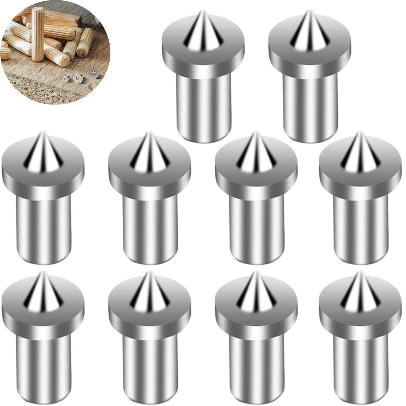 【送料無料】CESFONJER 5mm 個ダボマーカー、木工ダボ、ダボ用マーキングポンチ.ダボ用木工ドリルビッ..