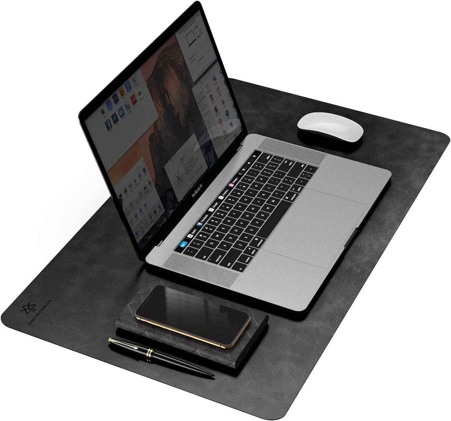 【送料無料】YSAGi デスクマット PU レザー オフィスデスクマット デスクカバー 超防滑設計 防水 防油 ..